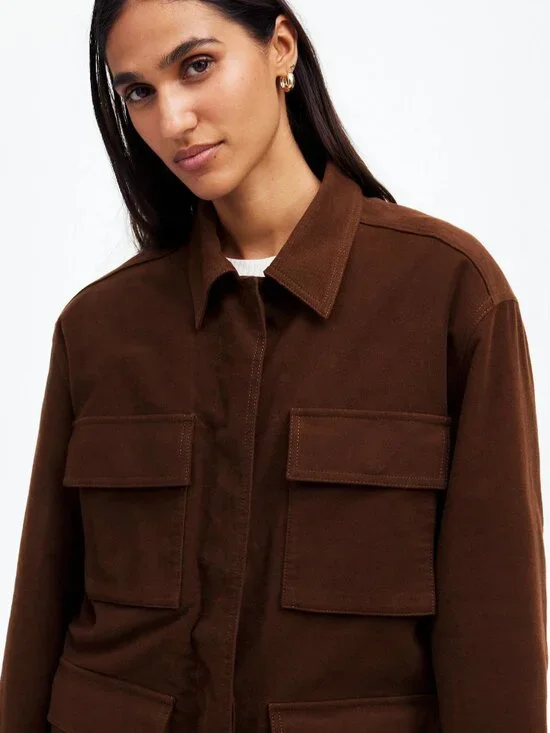 MADEWELL Brown Utility Jacket brand new Size M (true size large) - Picture 2 of 7